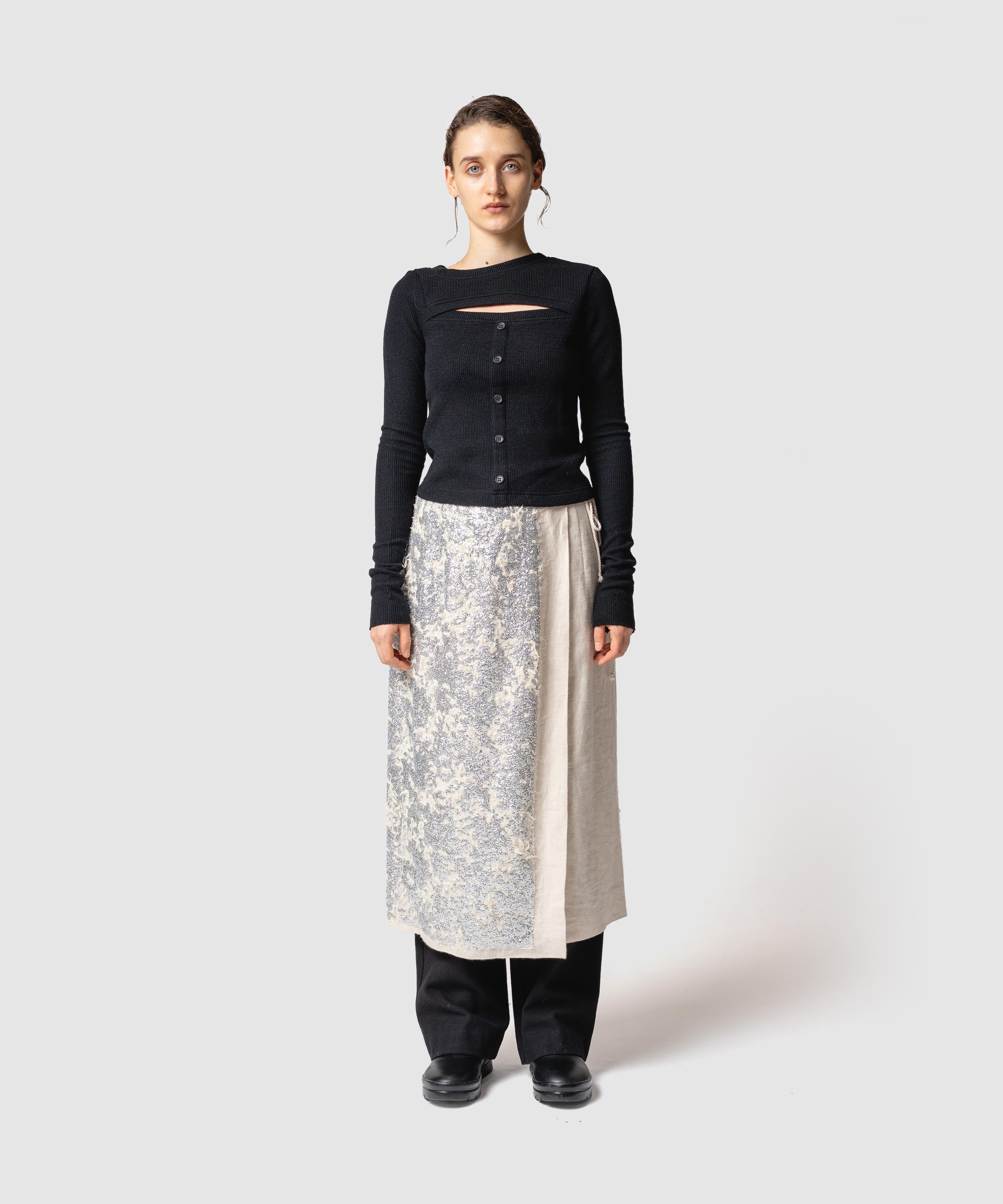 LONG SLEEVE RIB TOP｜muller of yoshiokubo(ミュラーオブヨシオクボ