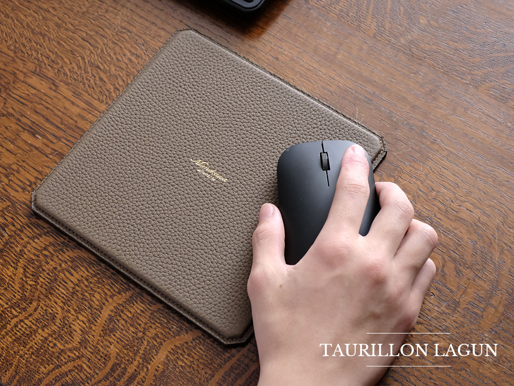 限定】本革マウスパッド “MP500”/トリヨンラグーン – munekawa