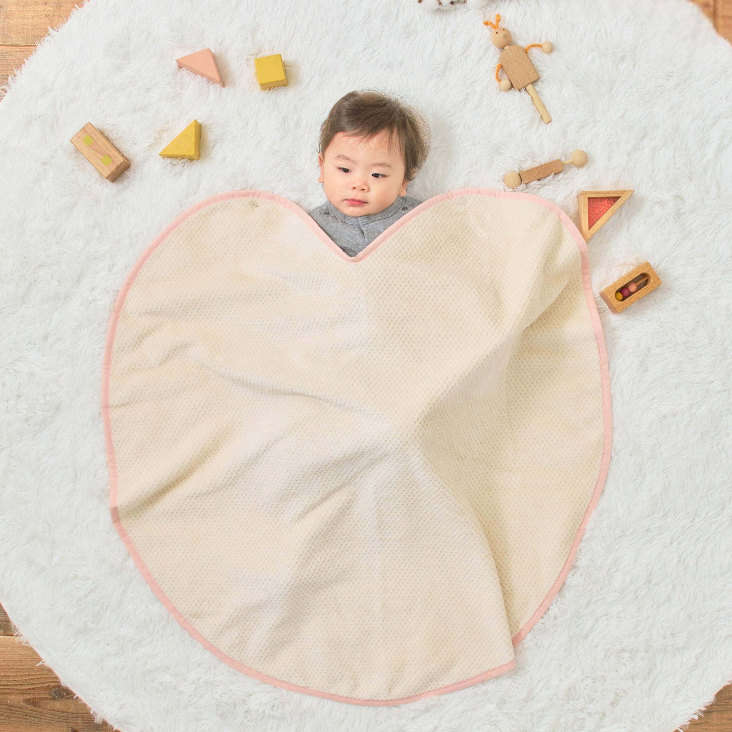 ハート型ベビーブランケット – munigift