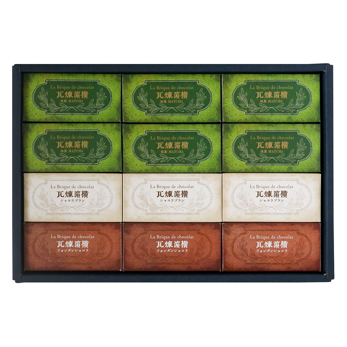 横濱煉瓦 抹茶 アソート三種詰合せ12個入(M6・B3・R3) – 霧笛楼