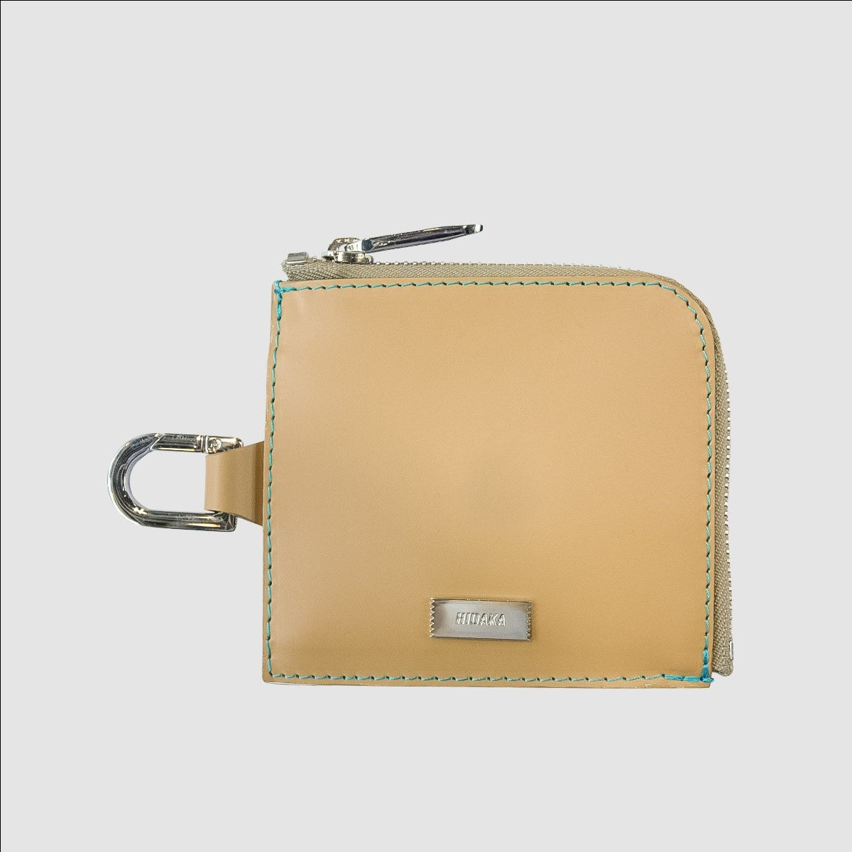MUZE TURQUOISE LABEL - ×HIDAKA L ZIP PURSE(BEIGE×TURQUOISE