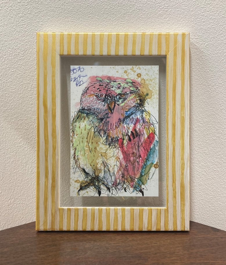 sold※【北村直登】オリジナルペイントフレーム 黄色×白 ストライプ