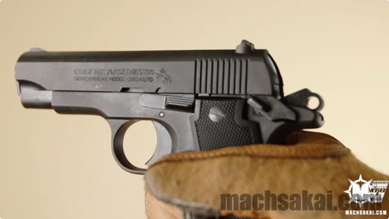 タナカ コルト .380オート ヘビーウエイト・ブラック ガスブローバック