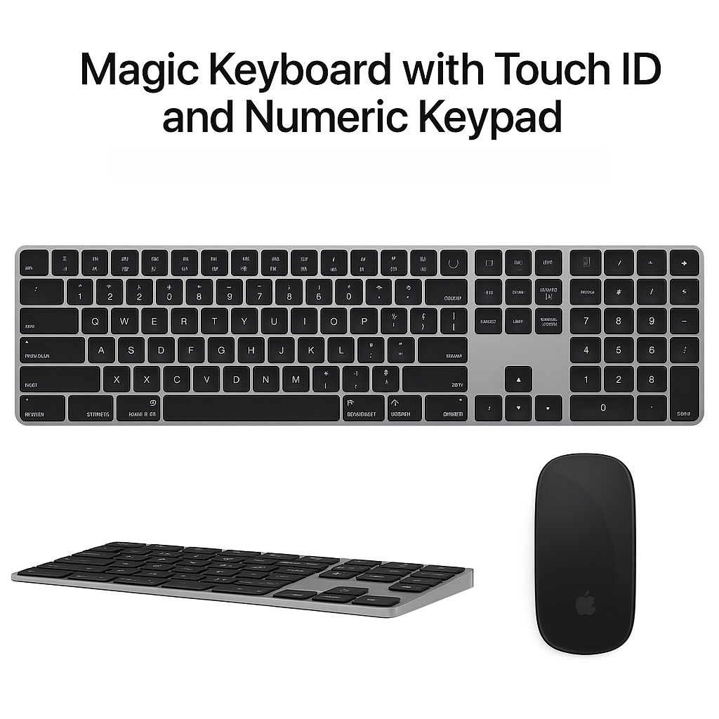 Apple Magic Keyboard + Mouse Combo – Secure & Wireless