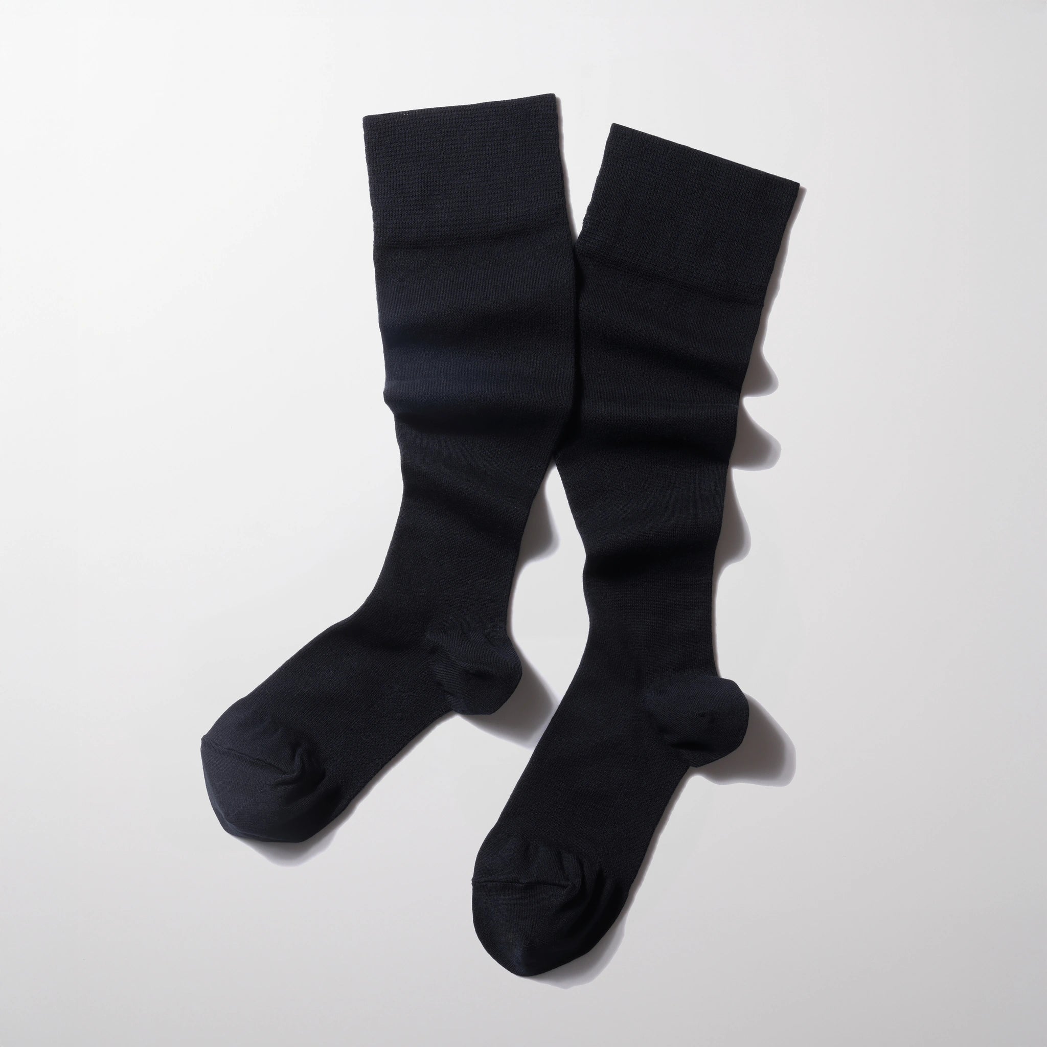 MAEÉ コンプレッションソックス（コットンタイプ）ピュアブラック