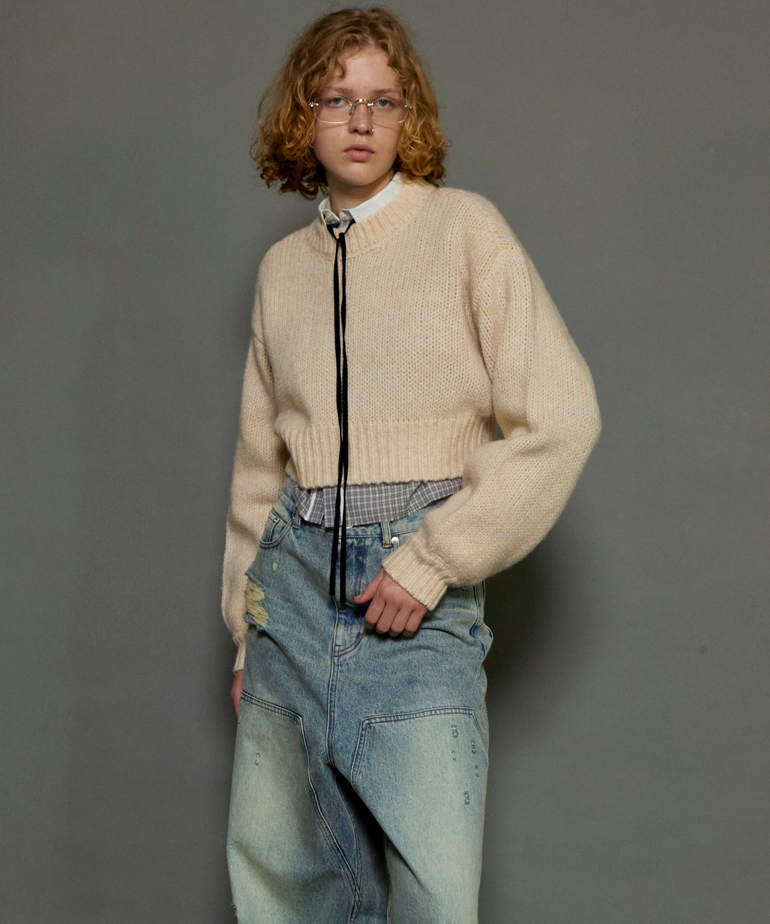 SALE】Wool Short Length Knitwear