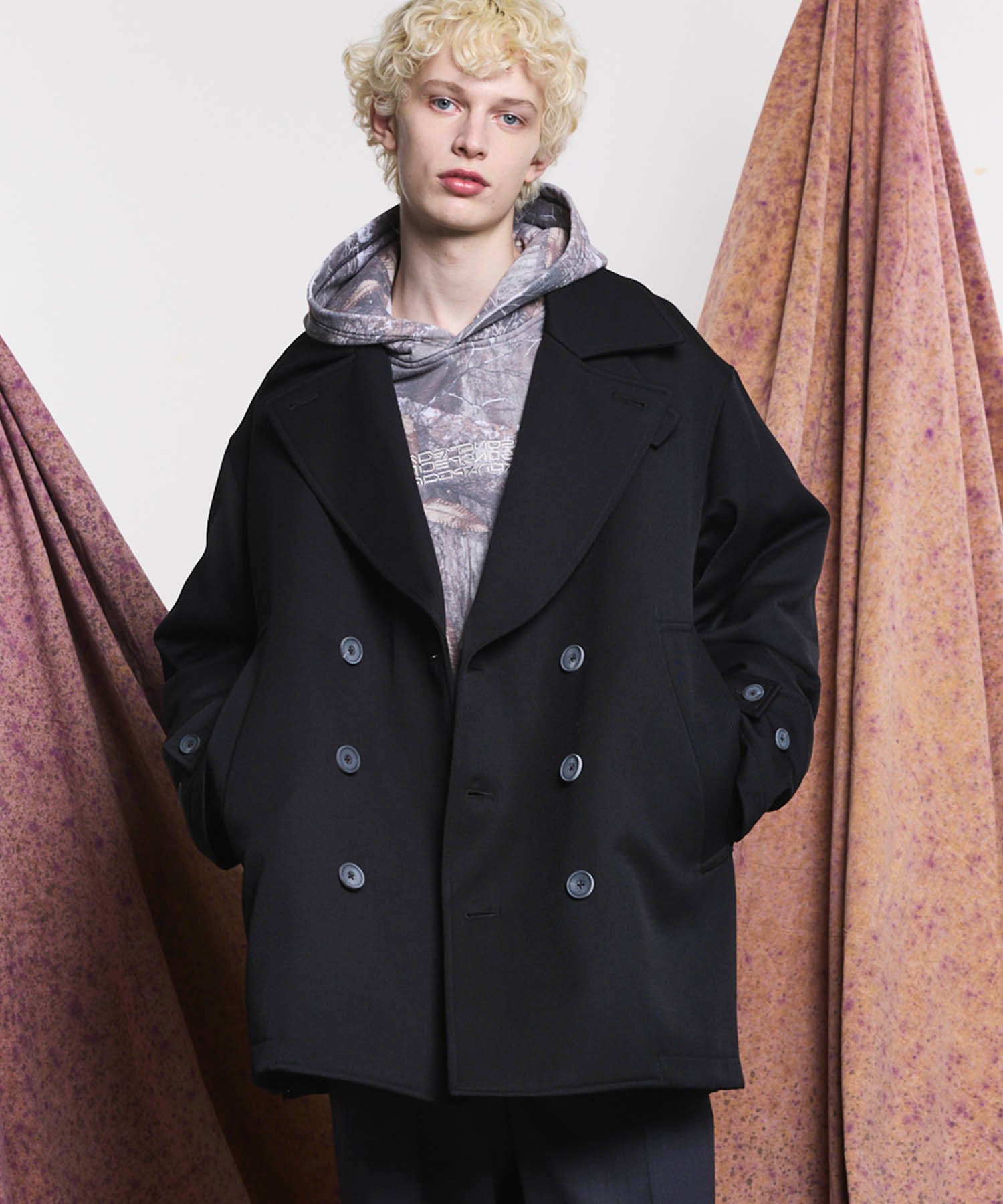 Italian Dead Stock Fabric】Prime-Over Pea Coat