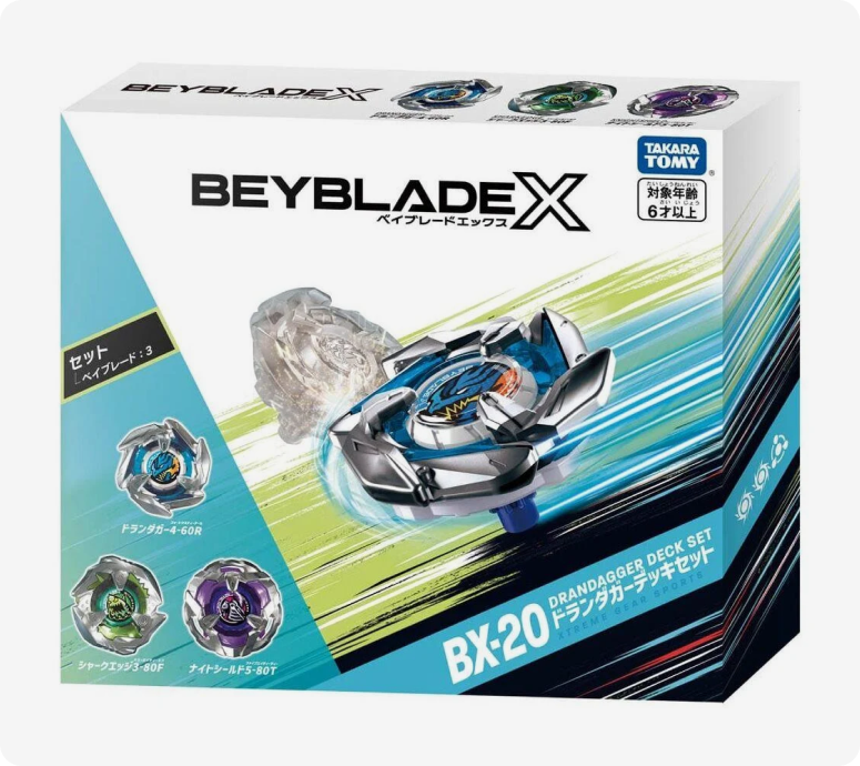 Takara Tomy Beyblade X BX-20 Dran Dagger Deck Set A – Mall Of Toys