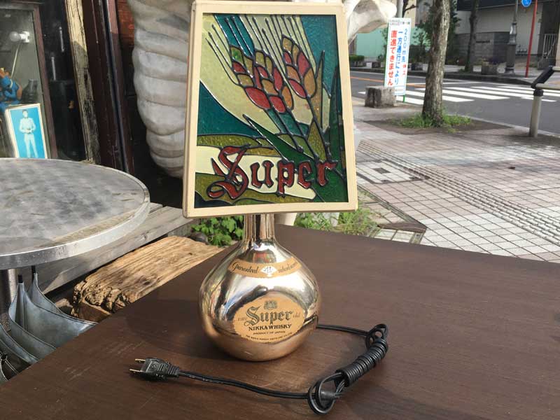 昭和レトロ NIKKA WHISKY Stained Glass Light スーパーニッカ