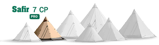 Safir 7 CP - Tentipi's Pro Line of outdoor camping tents