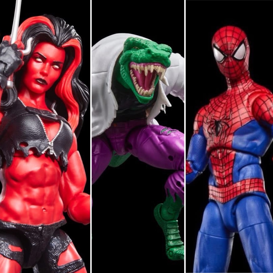 Marvel Legends Lizard Red She-Hulk & Amazing Spider-Man Up for