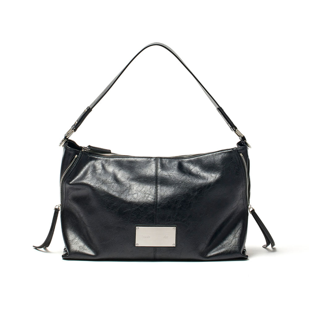 SIDE ZIPPER SHOULDER BAG IN BLACK – Matin Kim