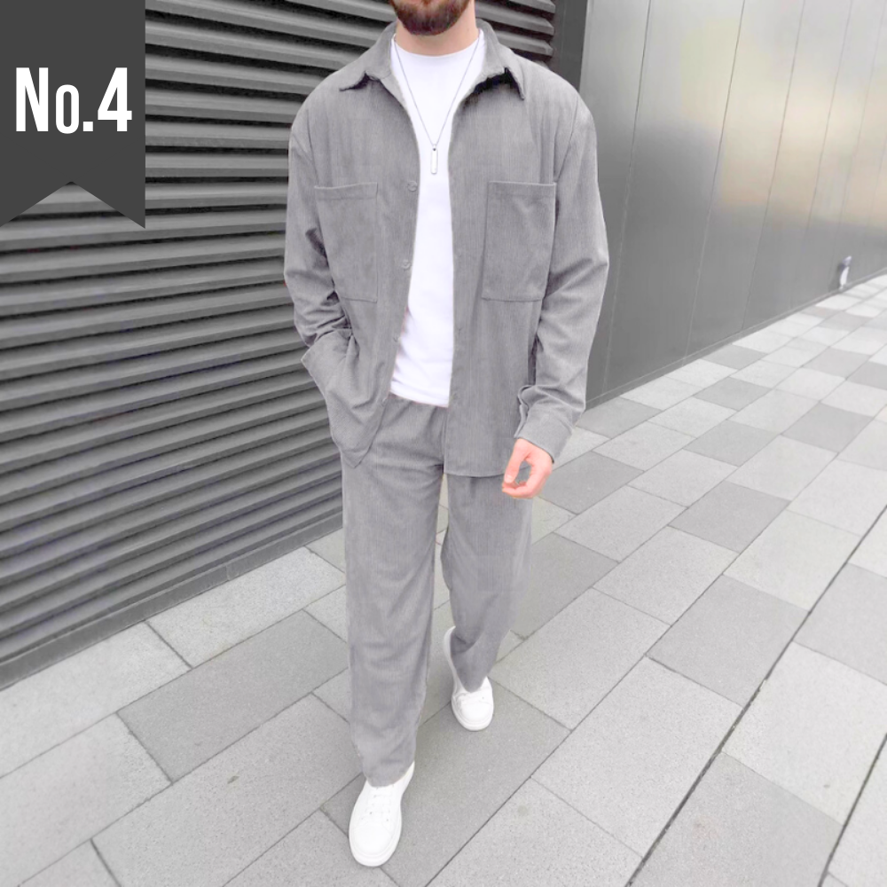 30代メンズ必見】コーデュロイシャツセットアップ｜秋冬に映える上品