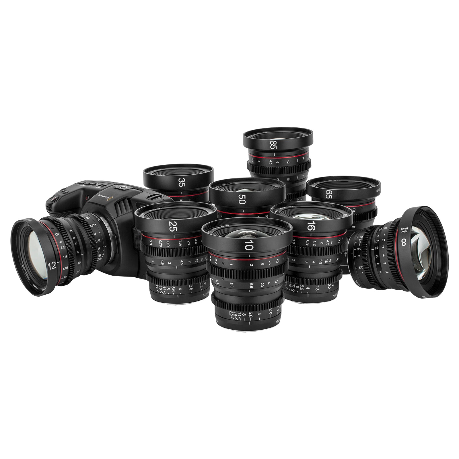 Meike Mini Prime T2.2 Series 3*Cine Lens Kit for Panasonic and BMPCC M