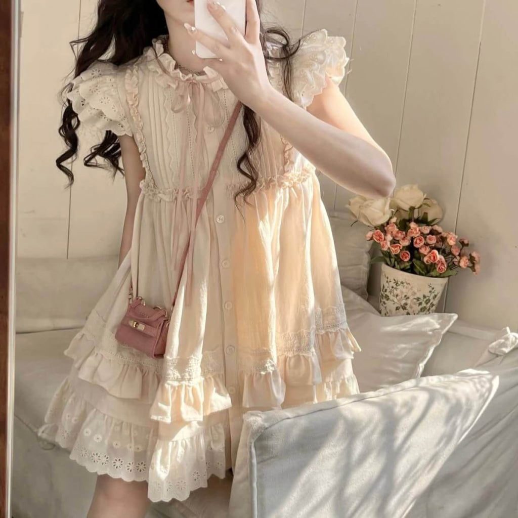 公式】絵本の中の薔薇園ワンピース - プリンセスガーリーファッション