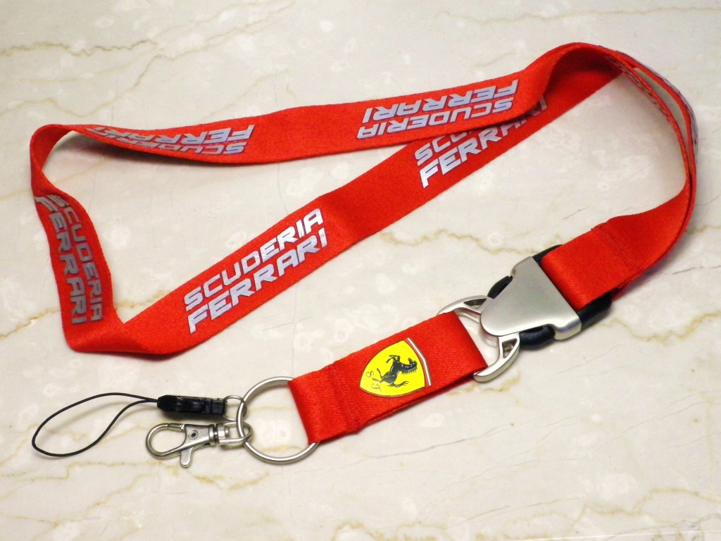 基】：Scuderia Ferrari スクーデリア フェラーリ ネックストラップ