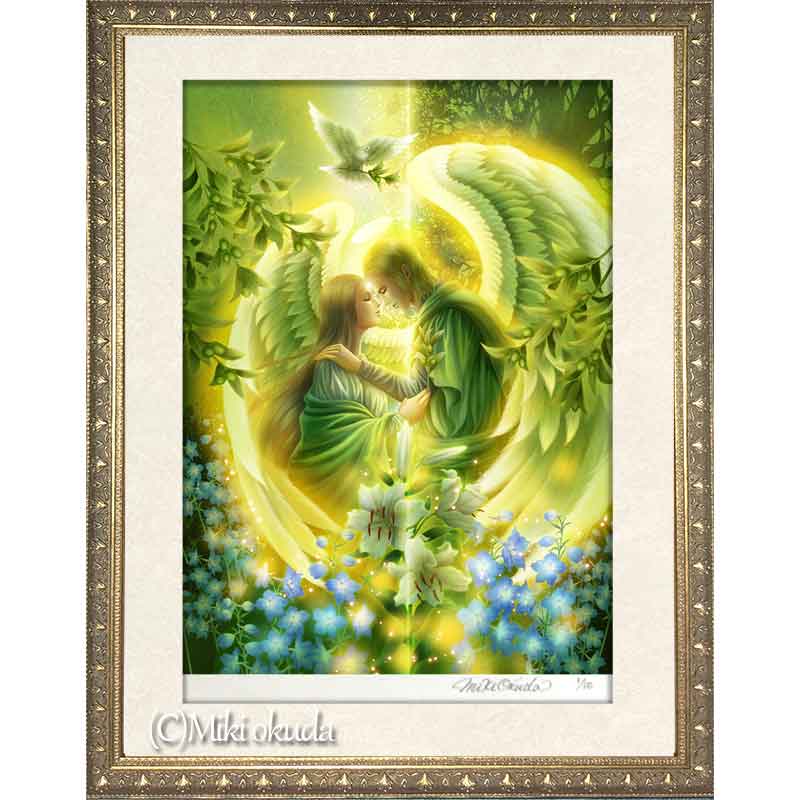 大天使ラファエル(希望） 天使イラスト スピリチュアル エンジェル