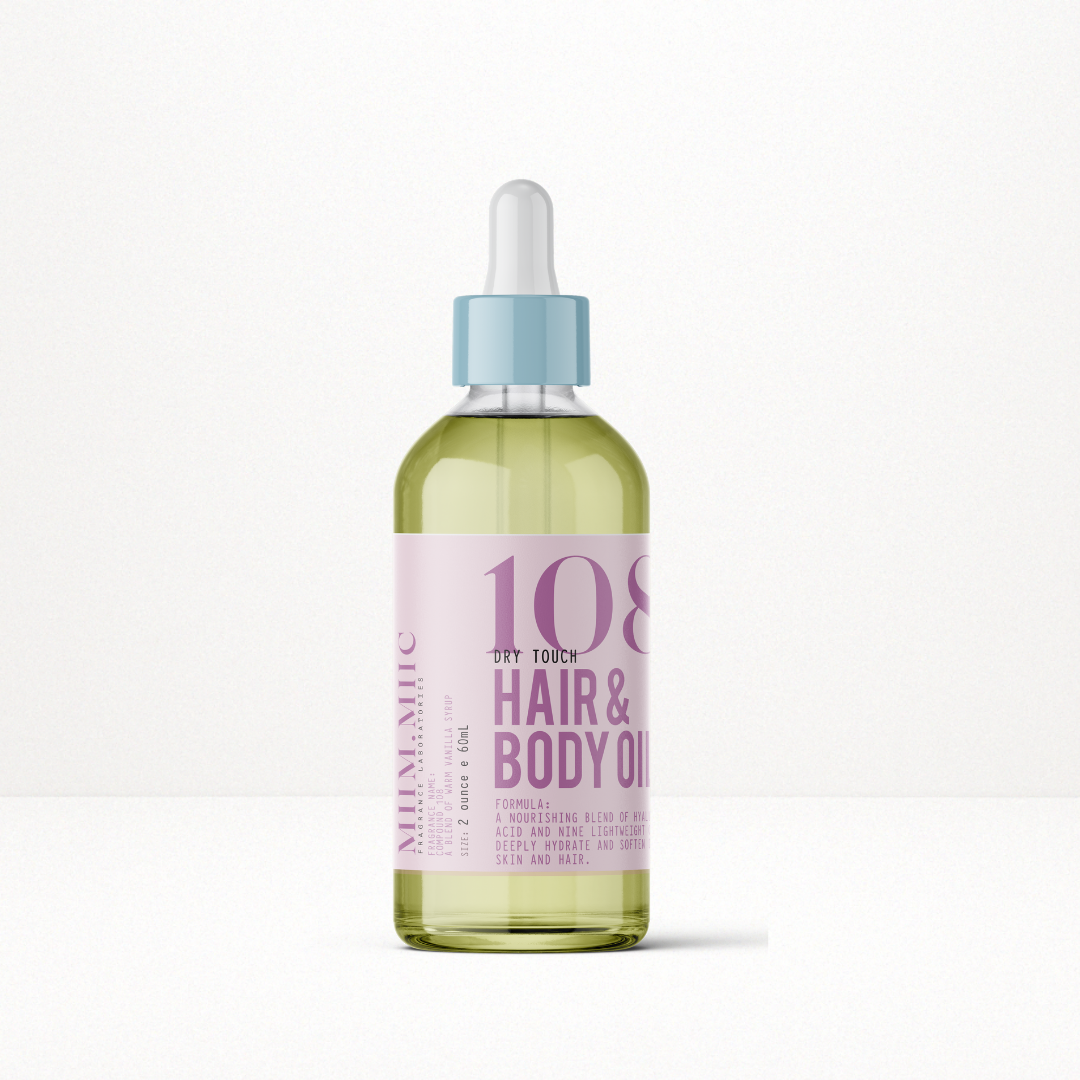 No 108 WARM VANILLA SYRUP Hair & Body Oil – MIIM.MIIC