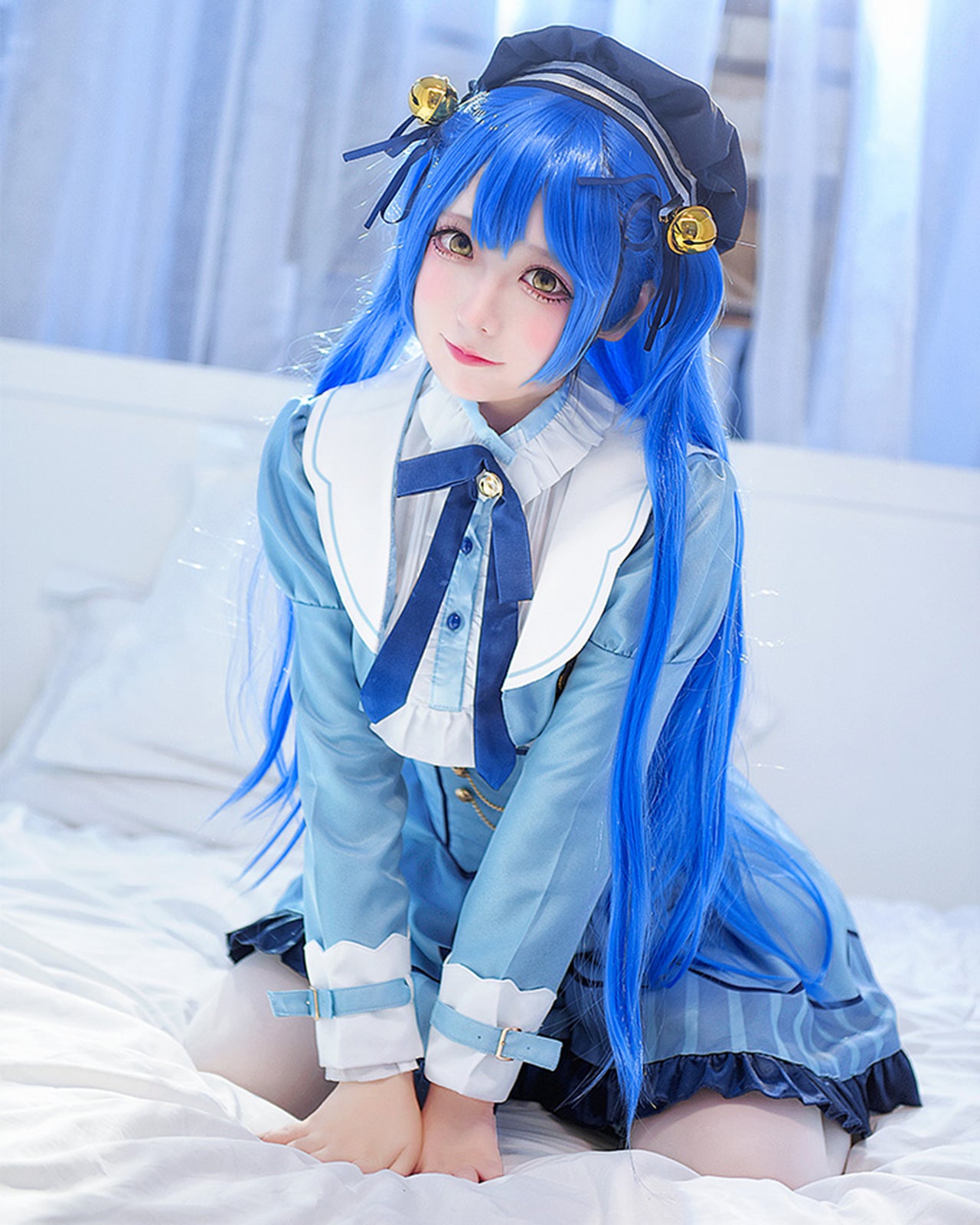 にじさんじ 天宮こころ コスプレ 衣装 VTuber レディース 水色