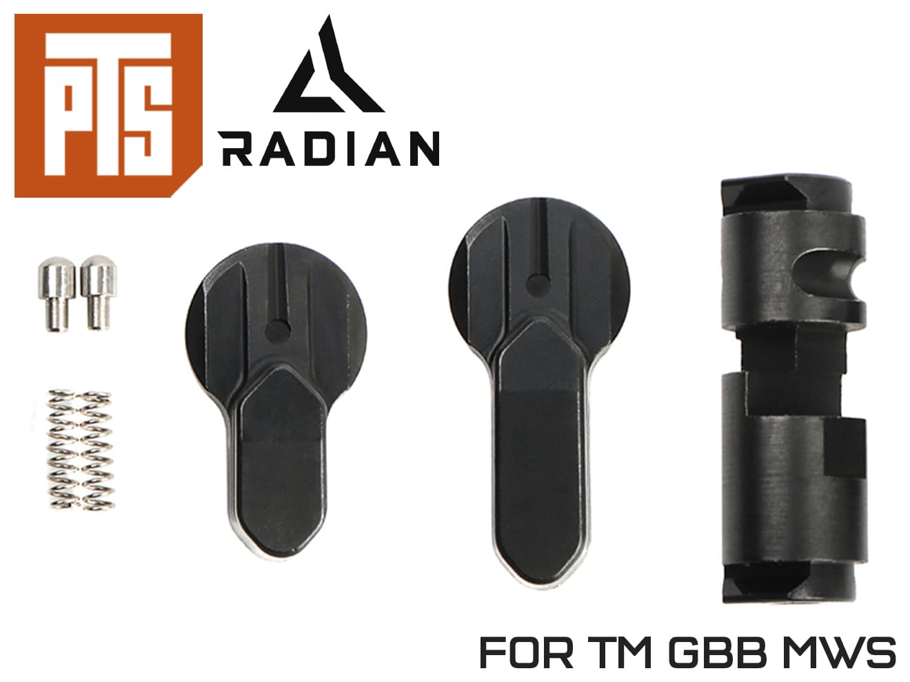正規品】PTS Radian タロン アンビスチールセレクター マルイM4GBB用