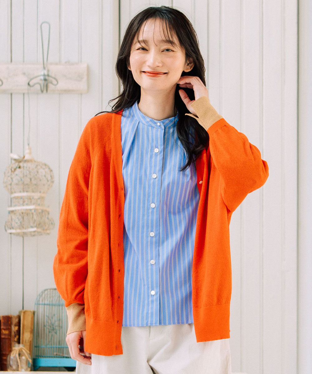 大きいサイズ レディース 2way ニット カーディガン｜sabstreet my