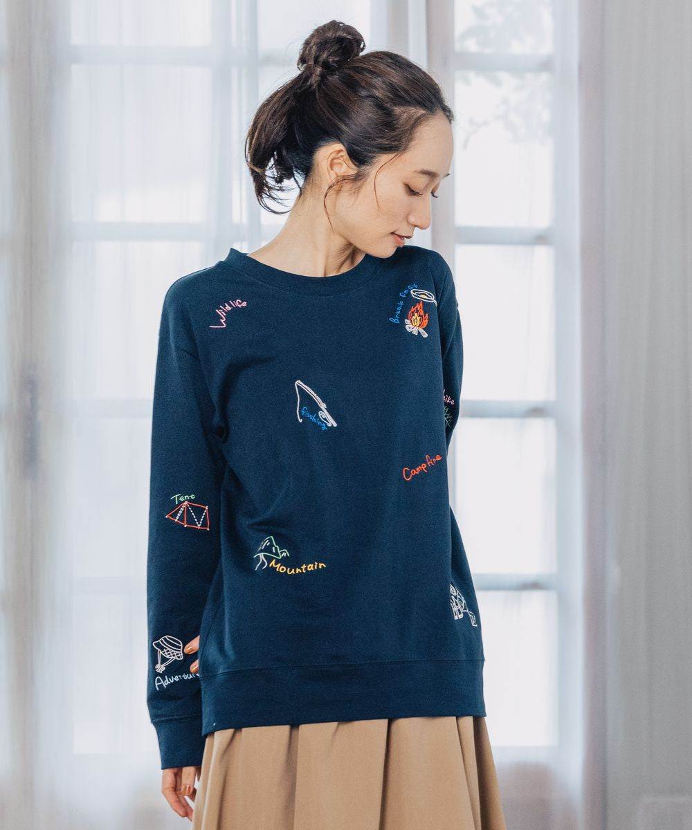 大きいサイズ レディース スウェット 刺繍｜sabstreet my standard