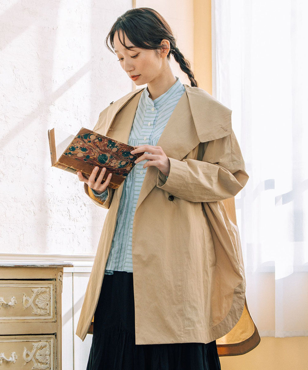 大きいサイズ レディース ナイロン 撥水 コート｜sabstreet my