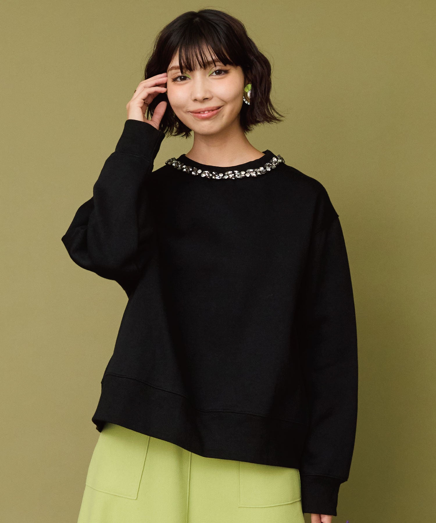 レディース トップス スウェット ビジュートップス｜JETSET SOLO PLUS