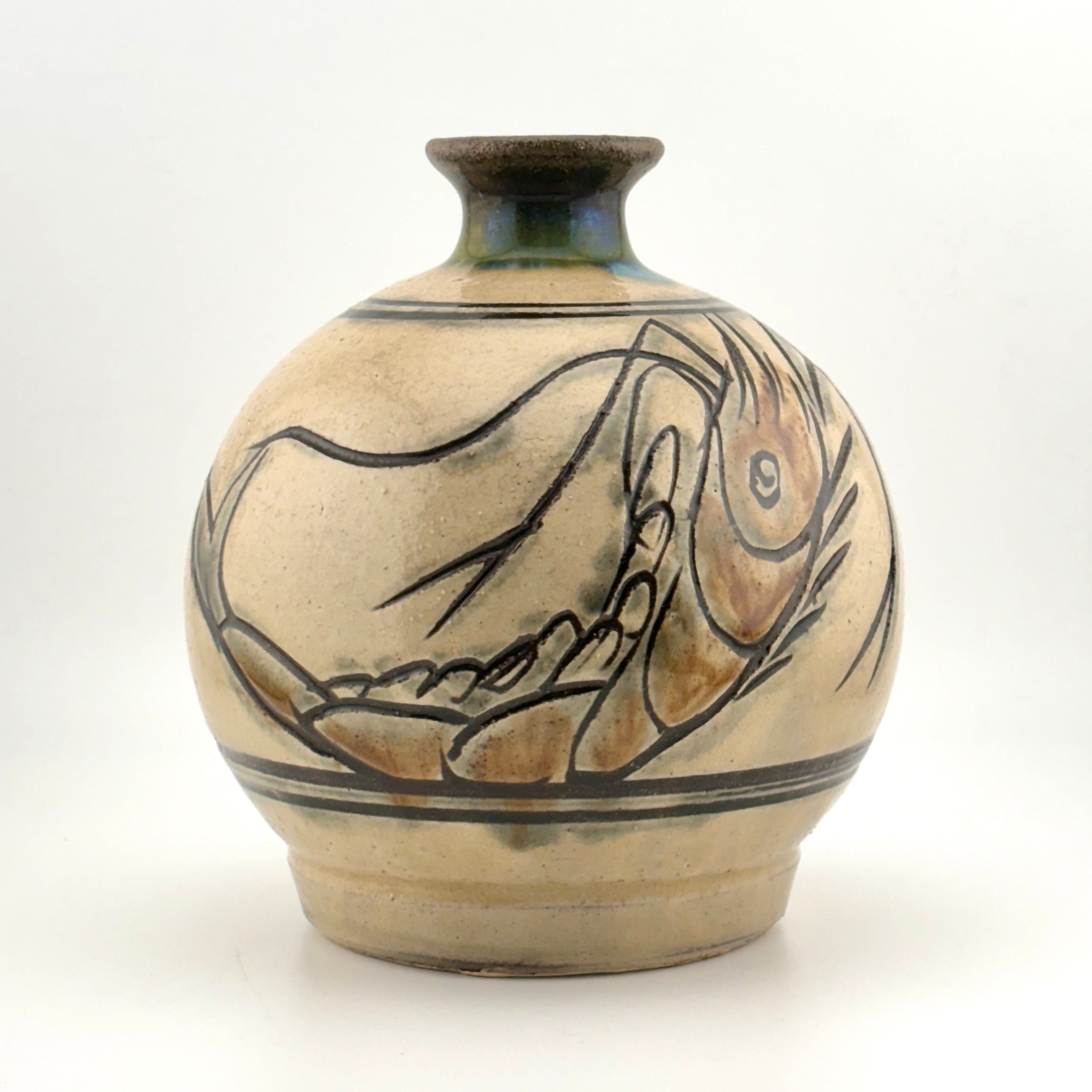 m*n様 金城次郎 作 厨子甕 民藝 壺屋 m*n様 金城次郎 作 厨子甕 民藝