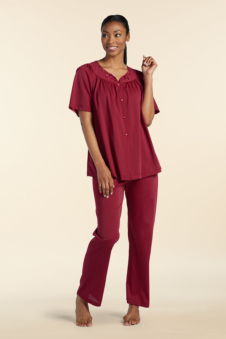 Nylon Tricot Pajama Set – Miss Elaine Store