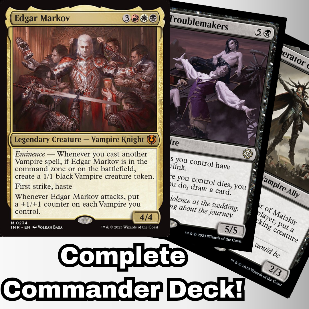 MTG Commander Vampire Deck EDH Deck Edgar Markov 100 Magic Cards