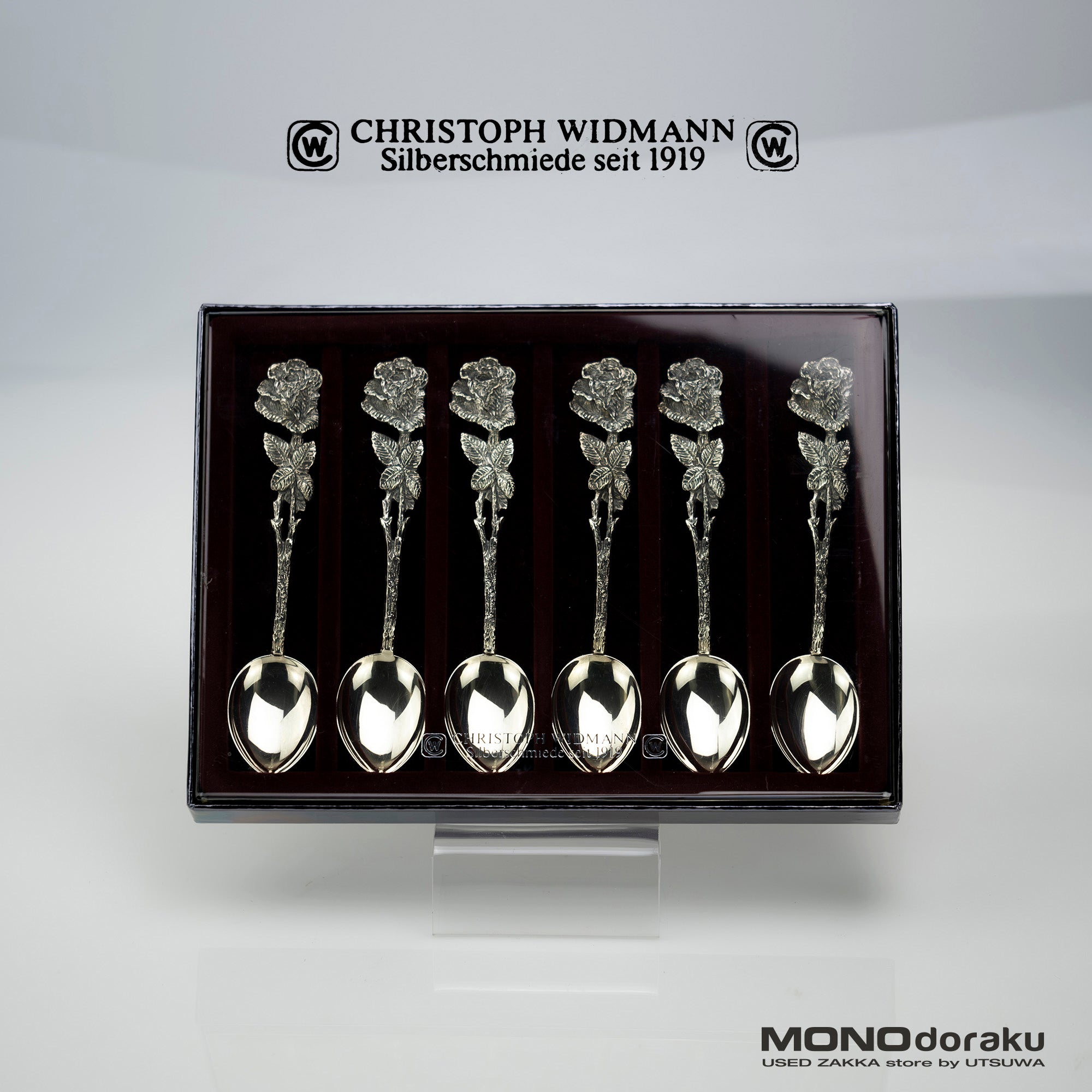 CHRISTOPH WIDMANN Hildesheimer Rose Silver 90 Spoon Set of 6