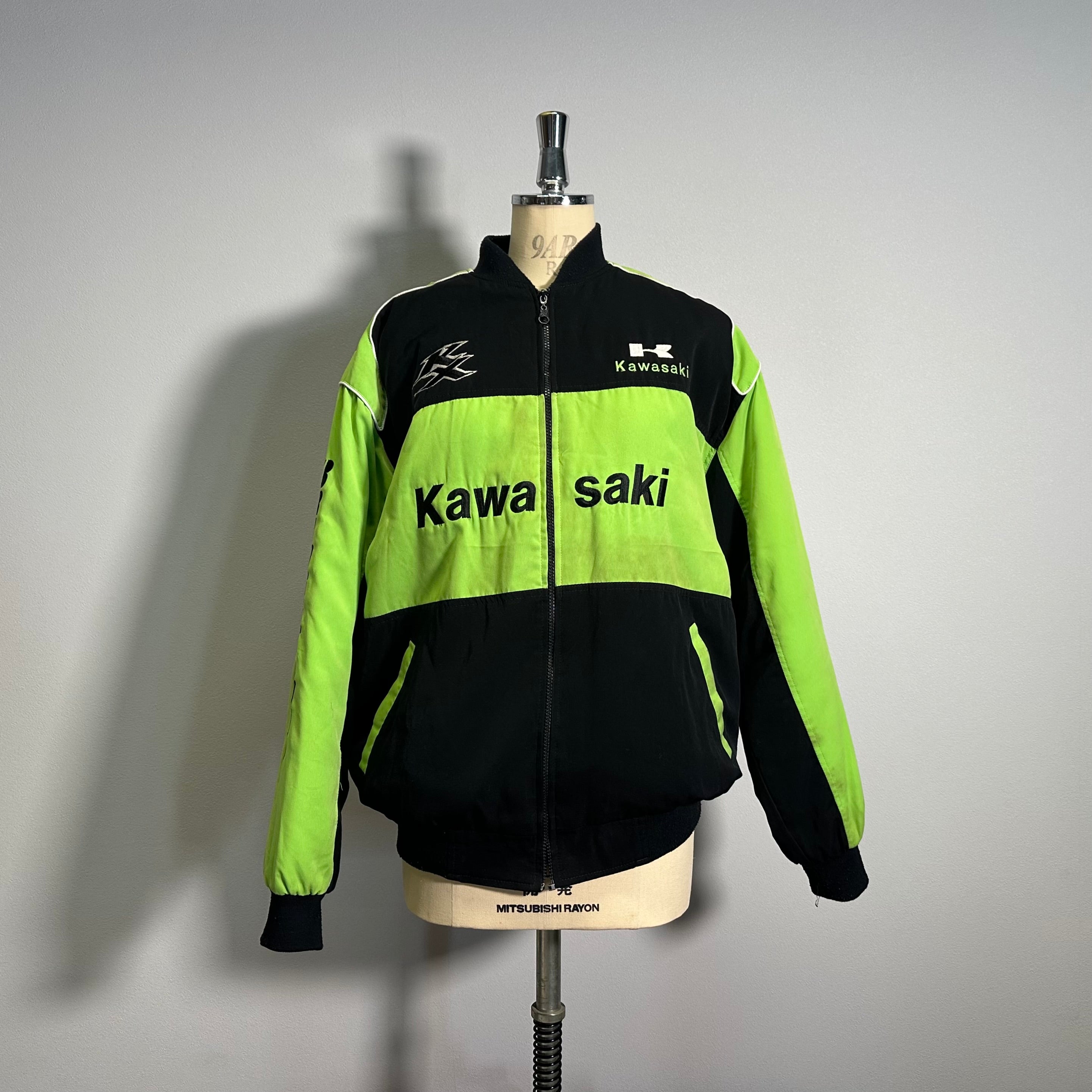 Vintage Kawasaki Motorcycle Nylon Jacket カワサキ モーターサイクル