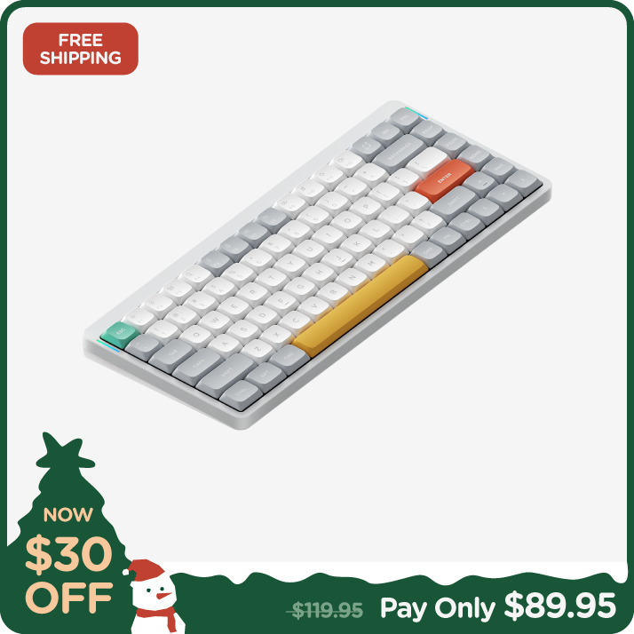 nuphy air75 v2 Cowberry軸 黒色 変えのキースイッチ付 Nuphy Air75