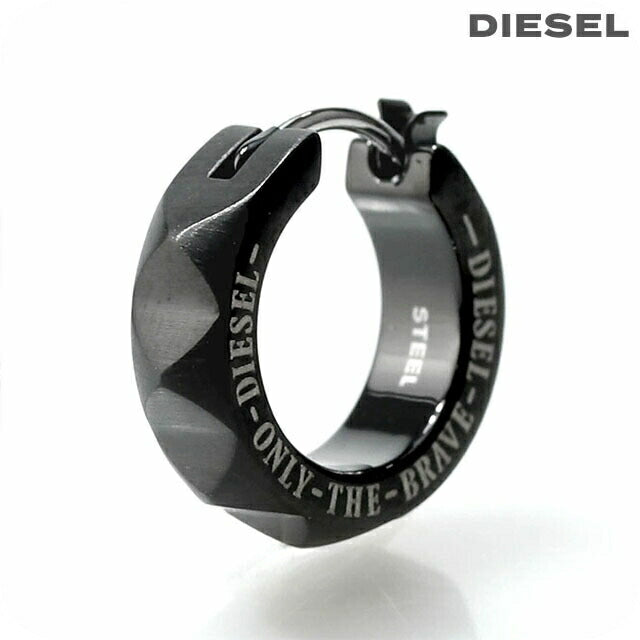 ディーゼル ピアス メンズ ブランド ステンレススチール フープ 片耳用