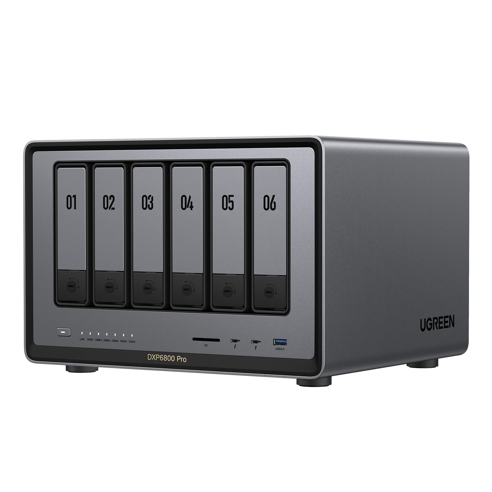 UGREEN 6 Bay NAS Server | 196TB Storage & 10GbE Ports – UGREEN NAS US