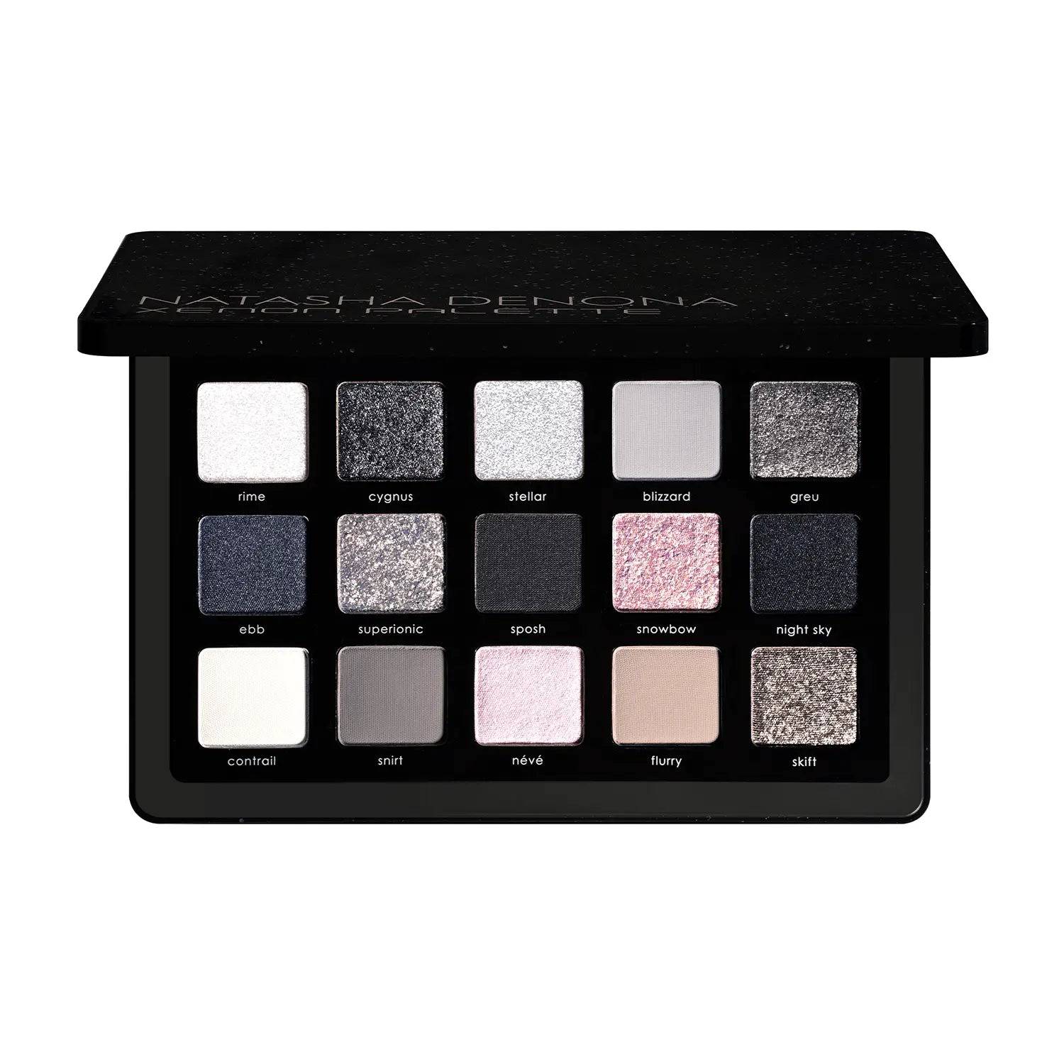 Xenon Eyeshadow Palette | Cool-Toned Gray & Icy Pink | Natasha Denona
