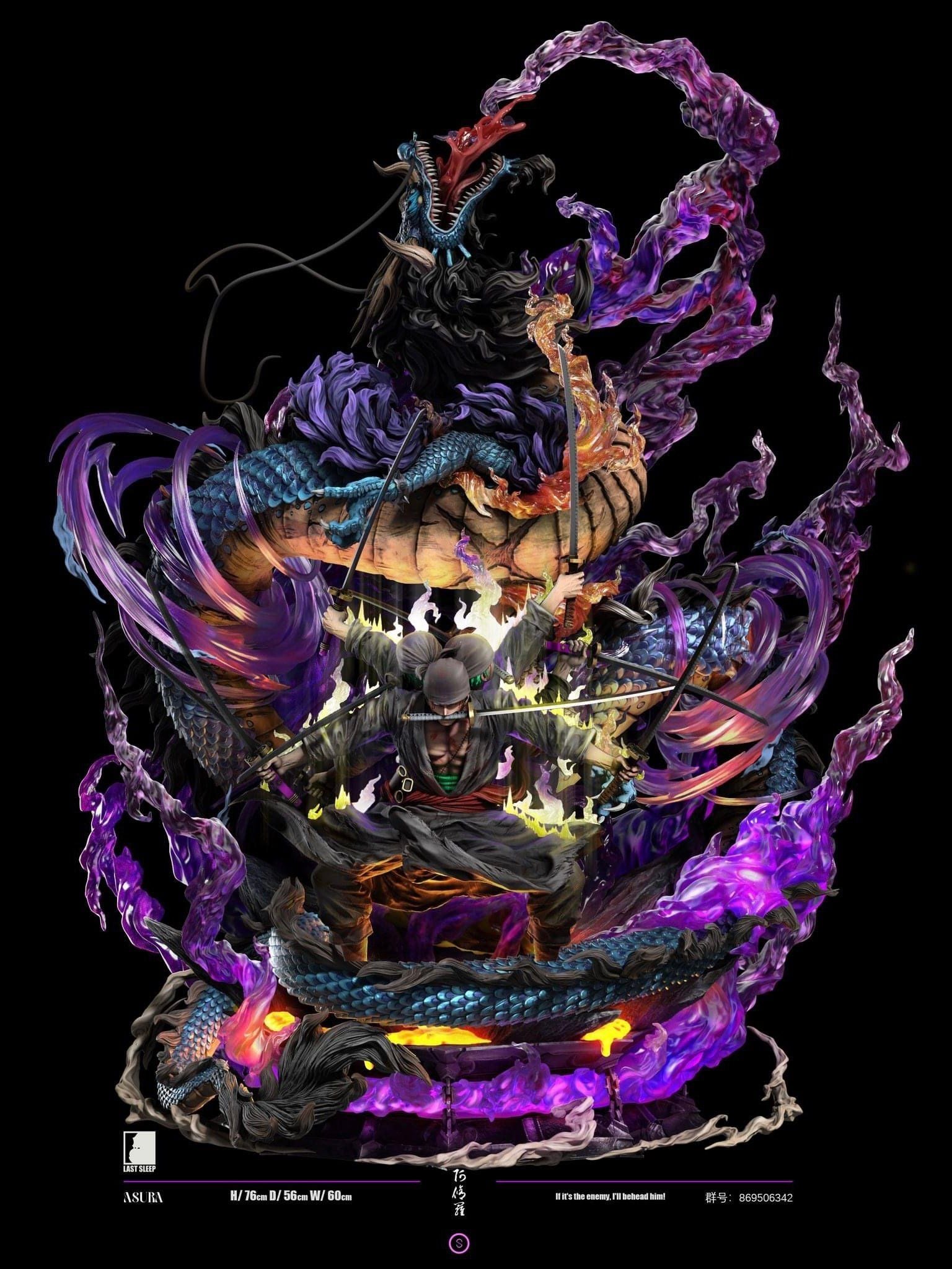 Roronoa Zoro VS Kaido - One Piece - Last Sleep Studio | Statue