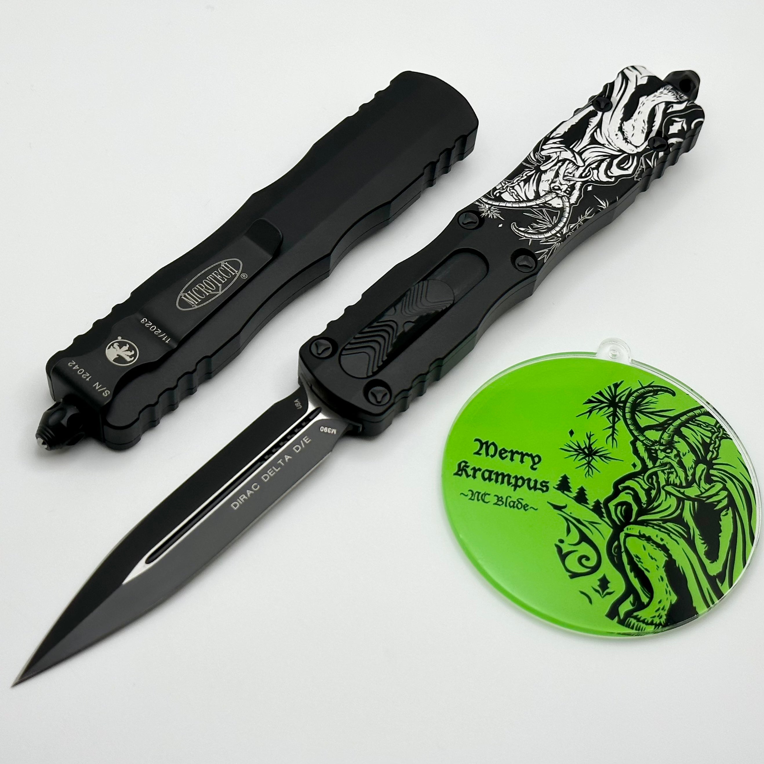 Microtech Dirac Delta Double Edge Tactical Standard Krampus Christmas