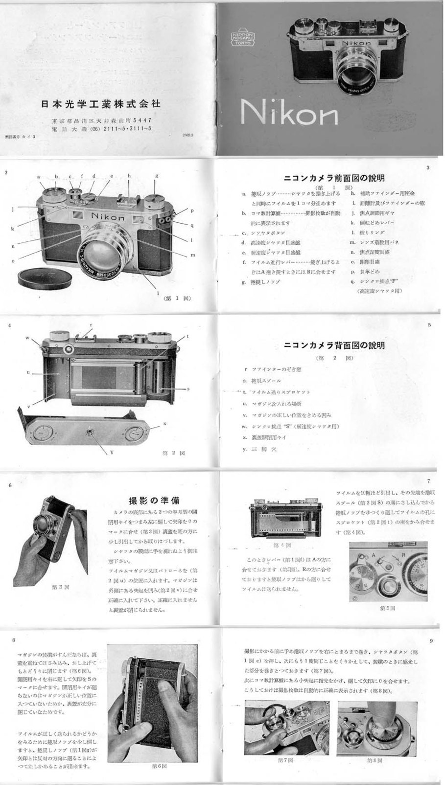 Nikon S2 空箱 保証書 説明書セット カメラなし 昭和レトロ30年 希少
