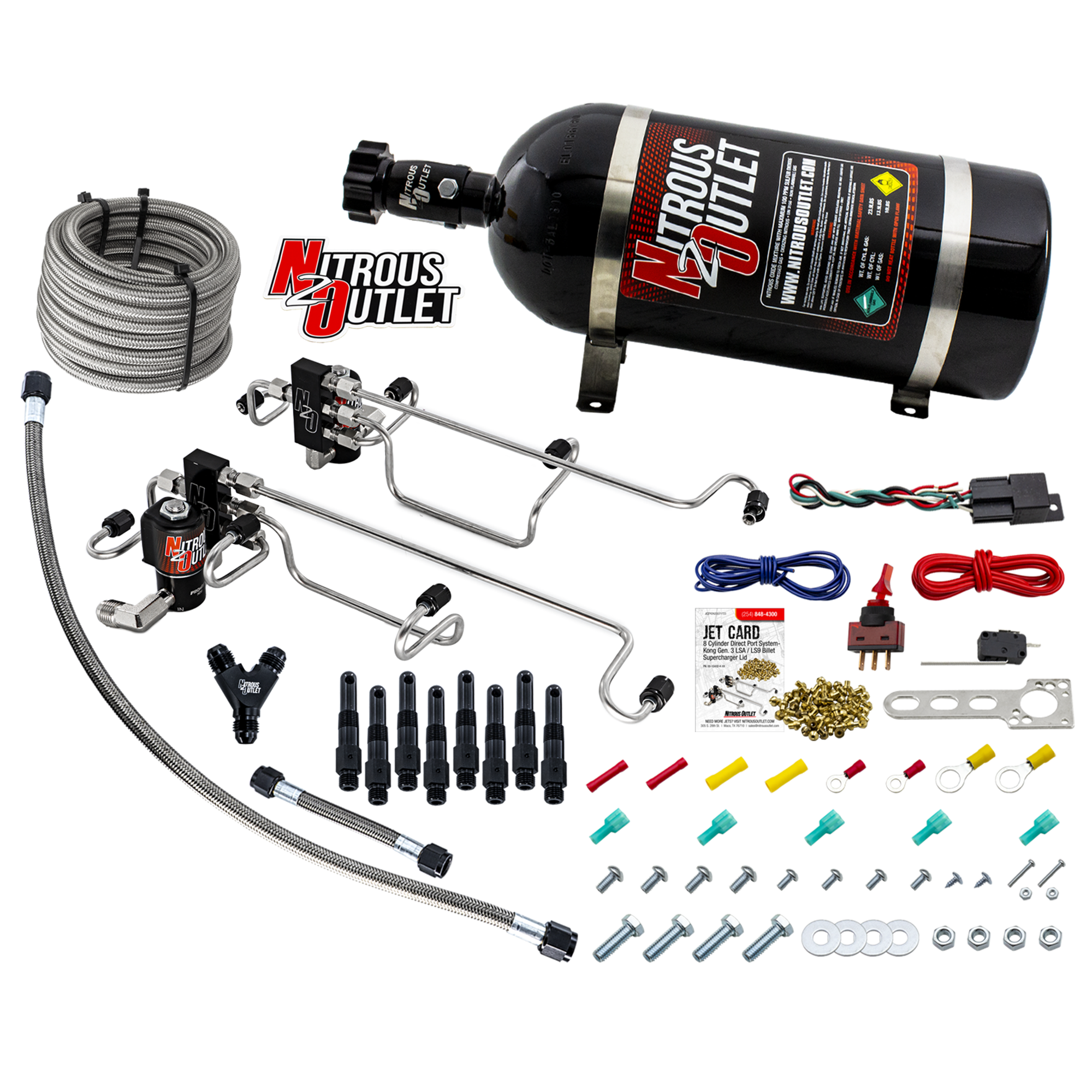 8 Cylinder Direct Port System - Kong Gen3 LSA/LS9 Billet