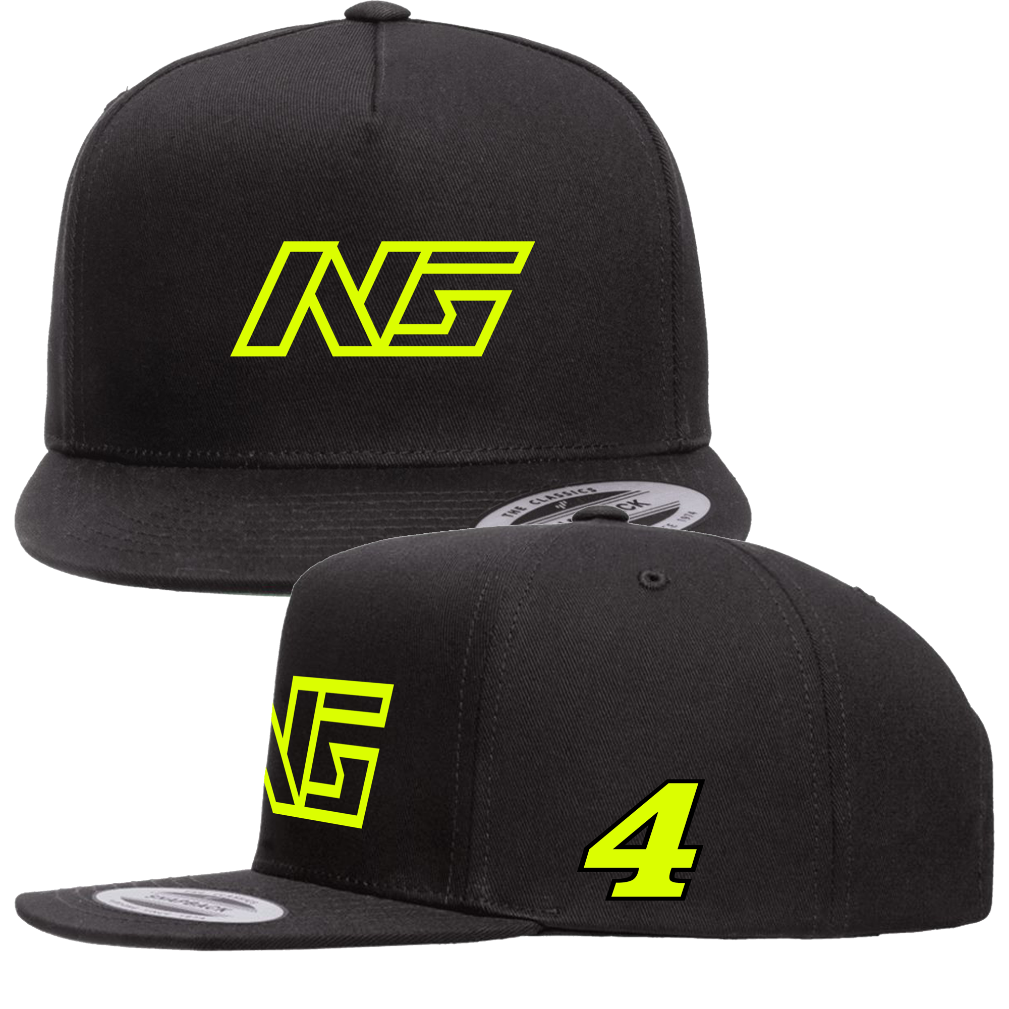 NOAH GRAGSON #4 BLK/BLK SNAPBACK HAT – The Official Noah Gragson