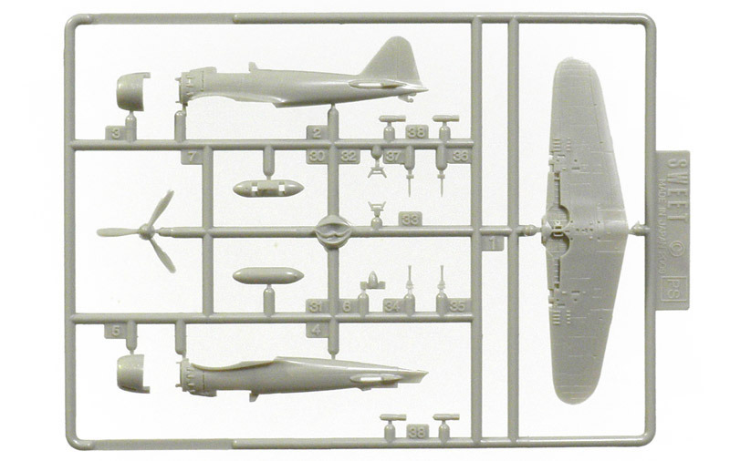 SWEET 1/144 零戦 52型丙 の製作（その1）: DTP…ってすでに死語？