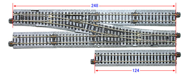 ユニトラック4番ポイントの微妙な寸法