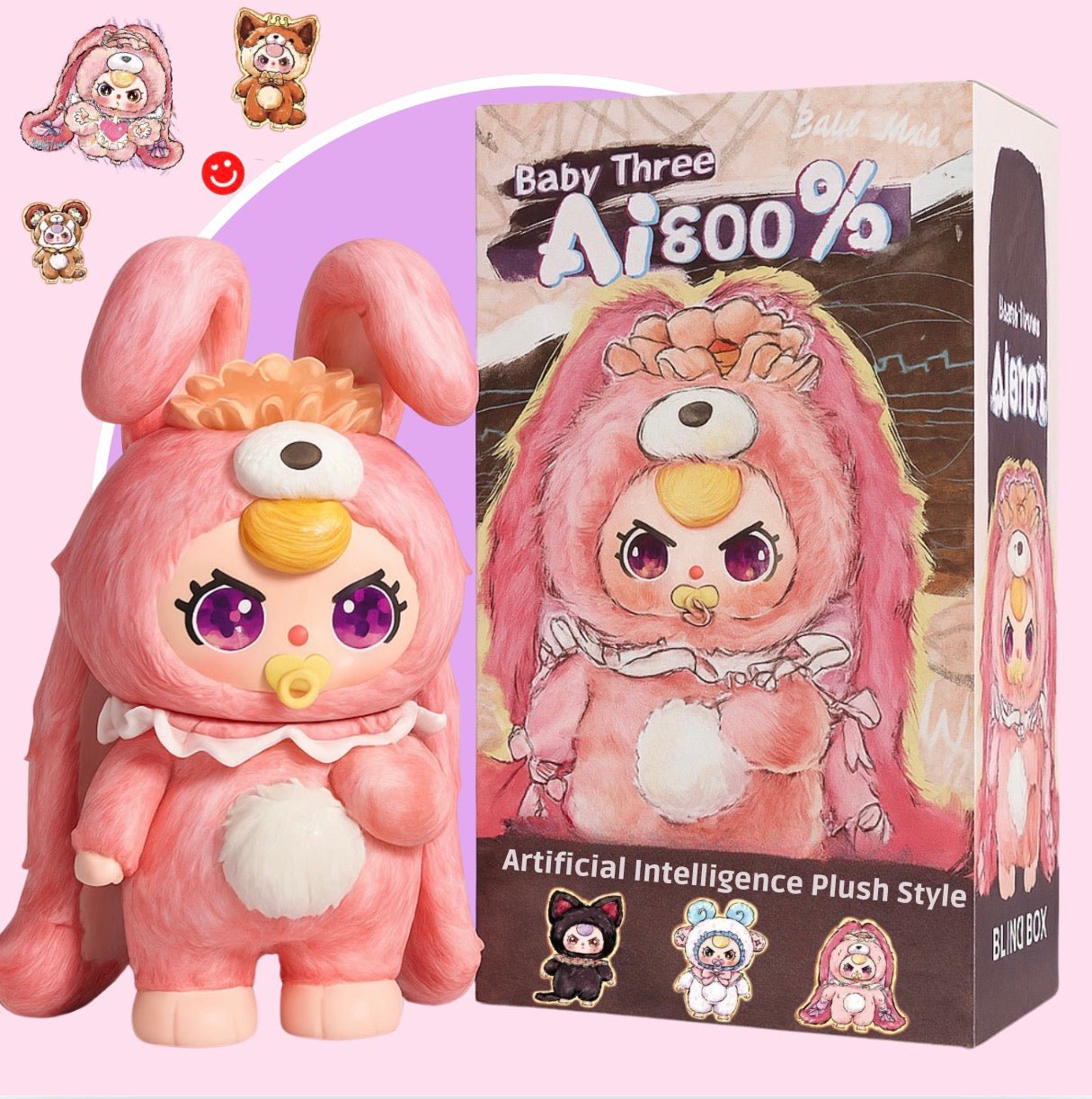 Baby Three 800% Artificial Intelligence Plush Style Lucky Bag