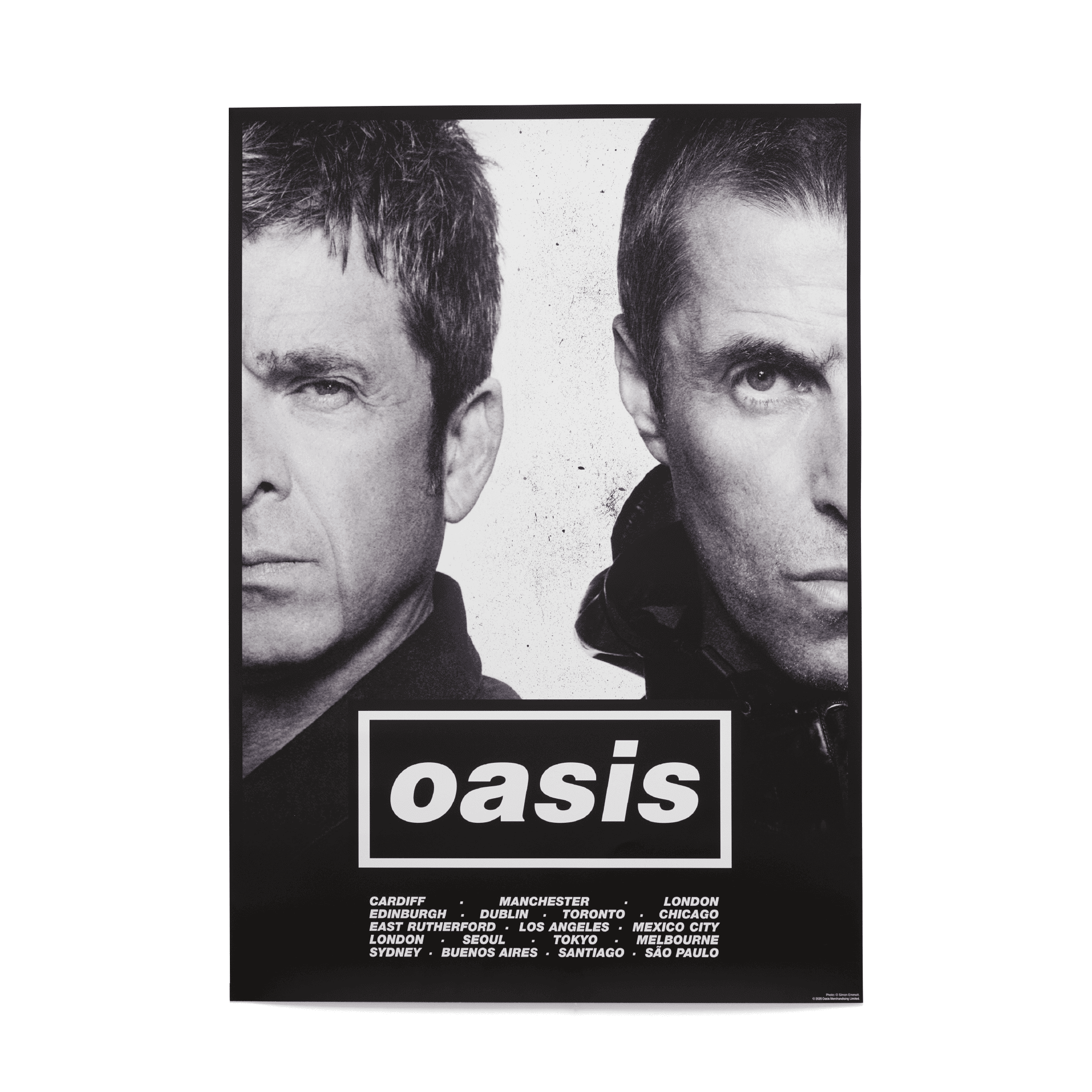 ポスター Half Face | Oasis Live '25 JAPAN : オアシス来日記念公式サイト