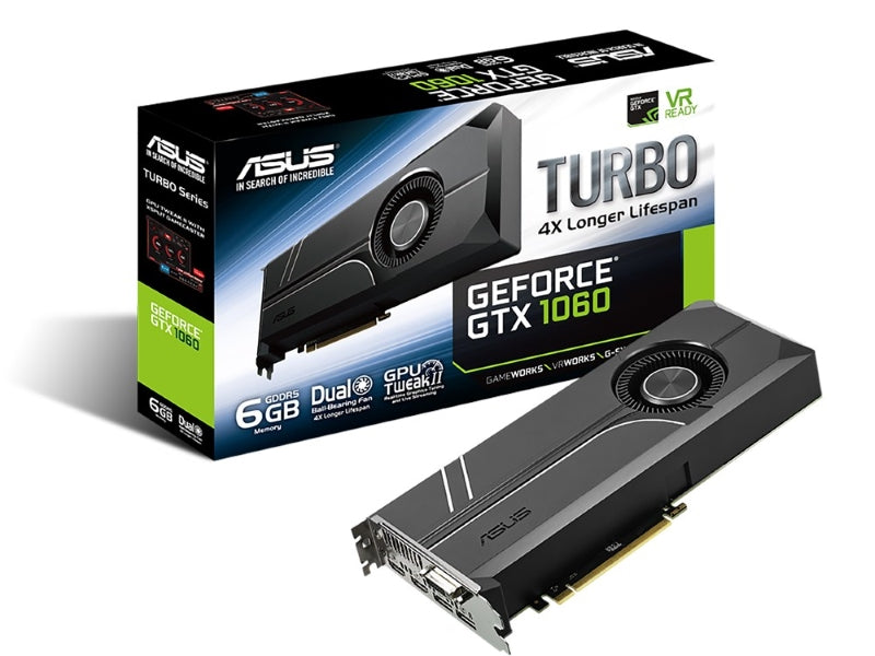 ASUS TURBO-GTX1060-6G (GTX 1060) / OVERCLOCK WORKS