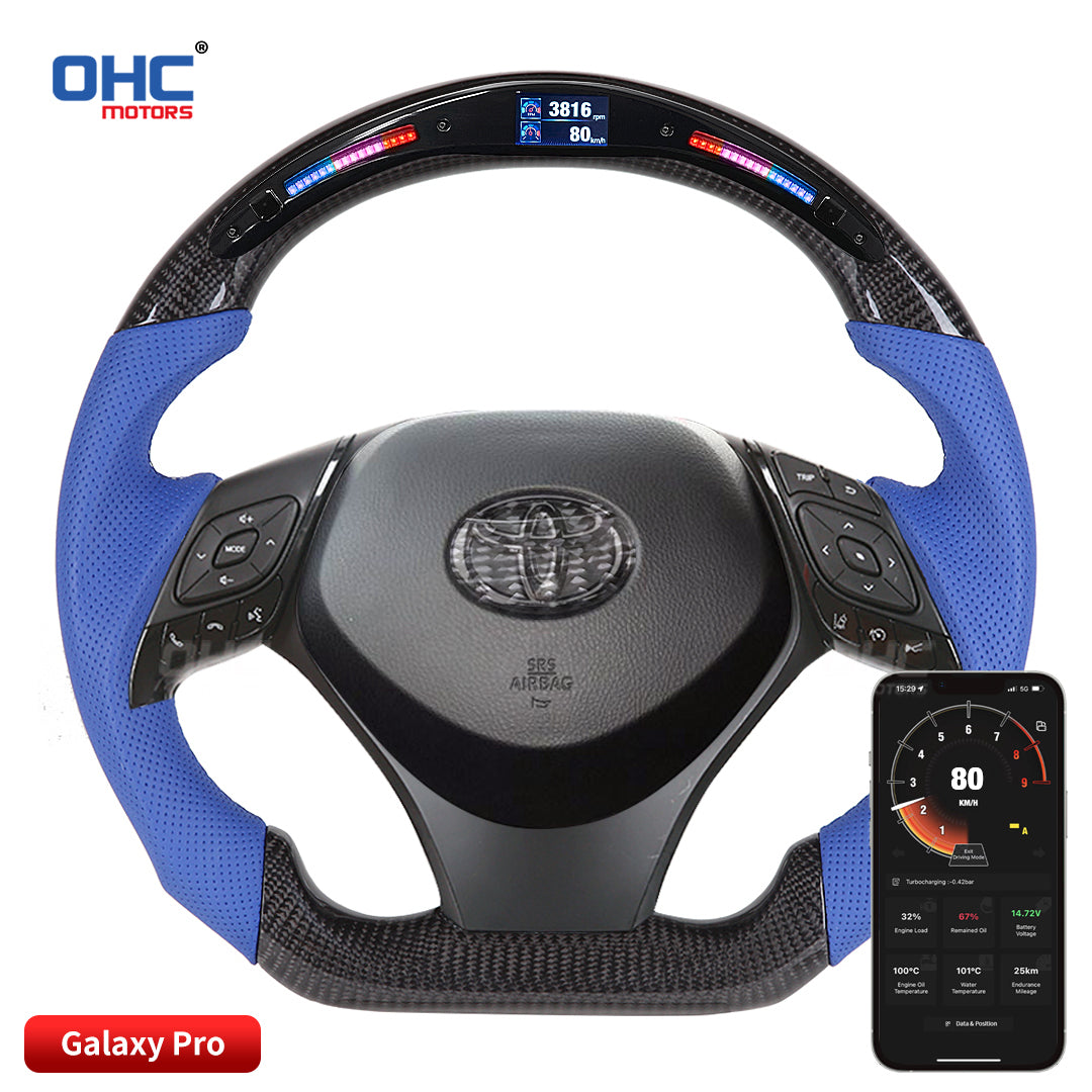 OHC Motors Led Light Up Steering Wheel for Toyota CHR 2019 2020 2021