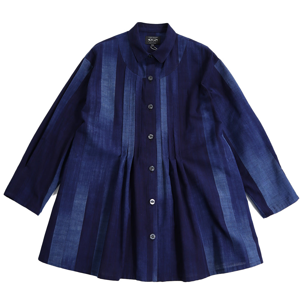 儀右ヱ門 ギエモン ぎえもん 久留米絣 ブラウス タ549 日本製 【2025