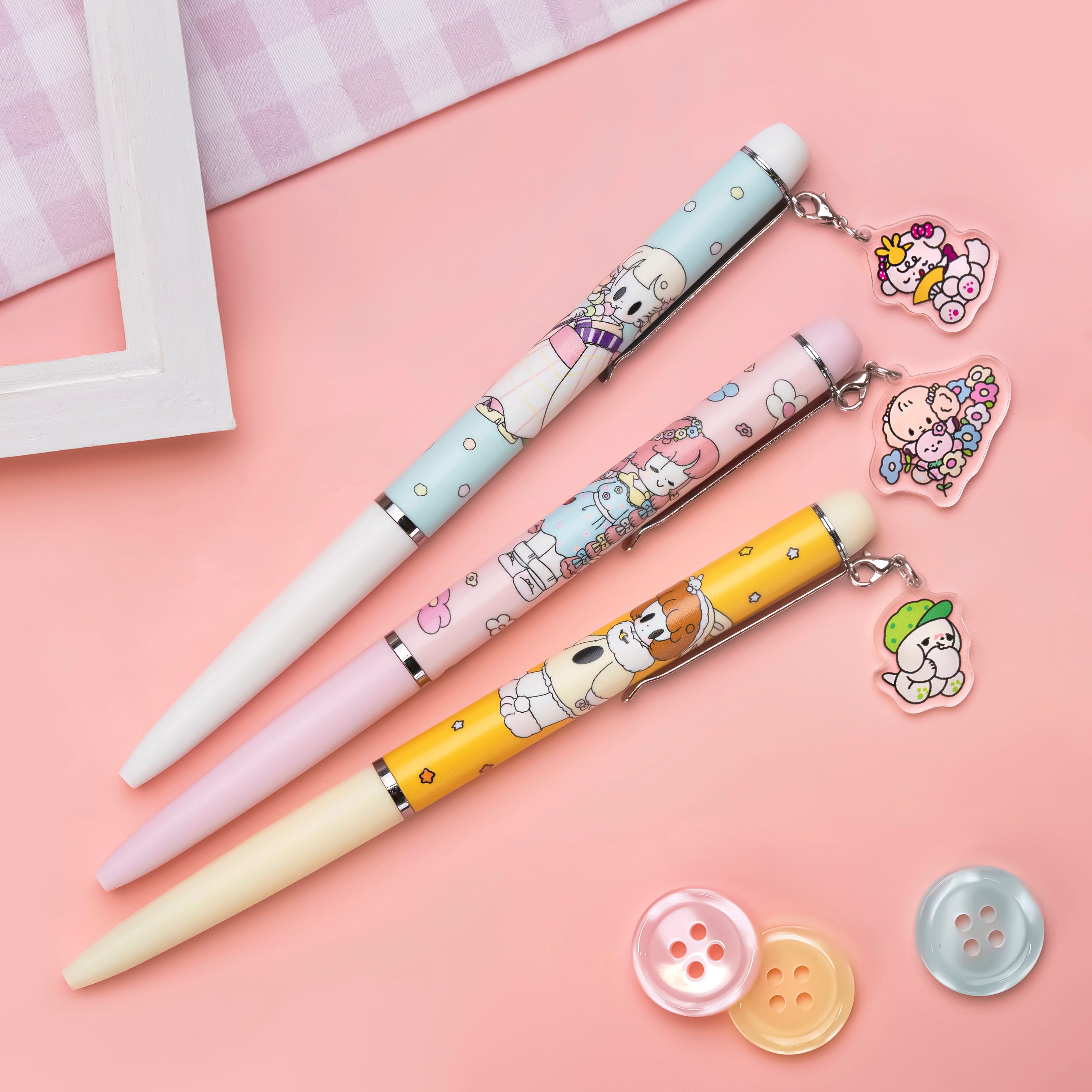 ぽてっこのときめくいちねんかん チャームつきボールペン（全3種